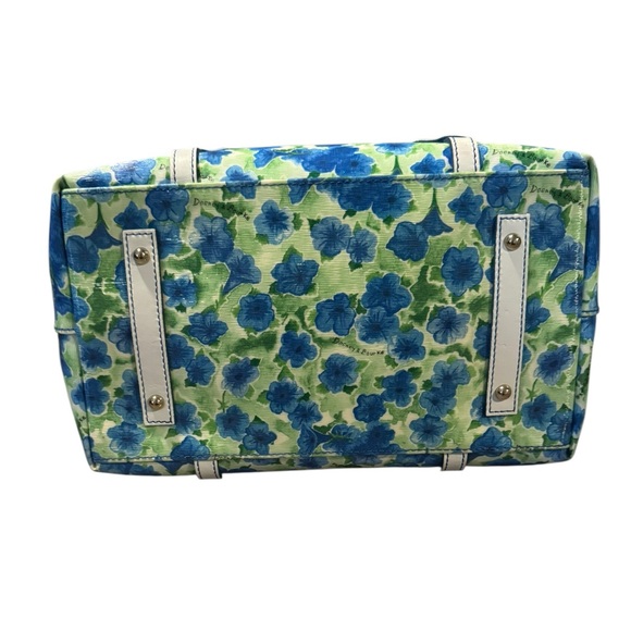 Dooney & Bourke Petunia Blue Floral Tote Bag - Picture 5 of 8